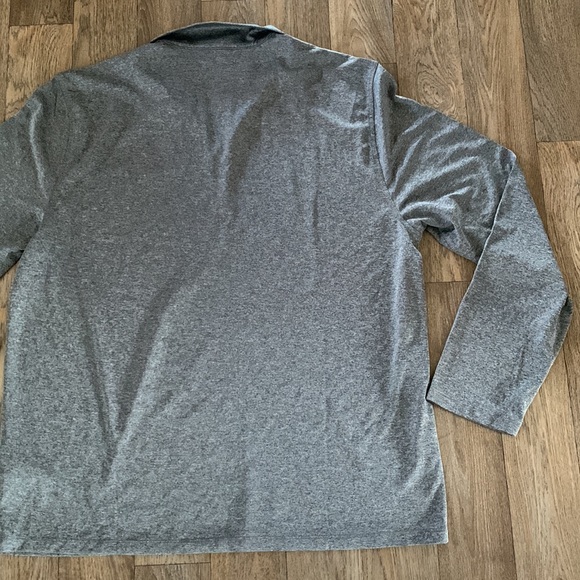 Calvin Klein Mens XLarge Grey/Black Thin, Collared Long Sleeve Shirt NWT - Picture 9 of 11